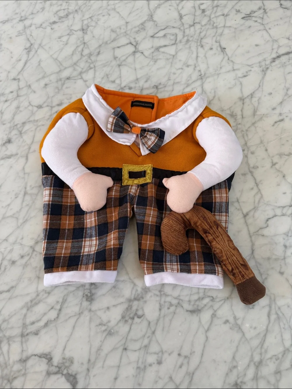 Dog Grandpa Costume Plush Walking Outfit Sz L (see size chart)